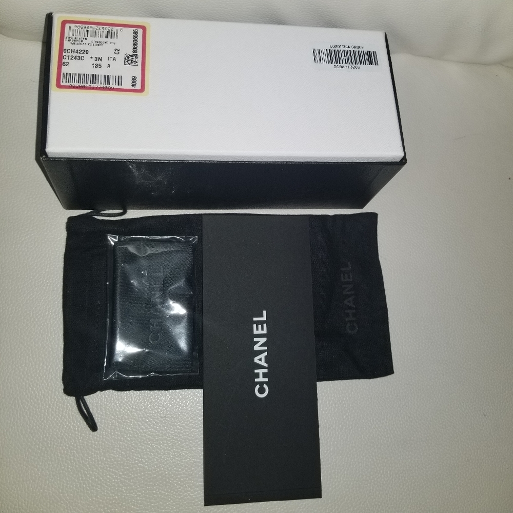 Empty Chanel sunglass box